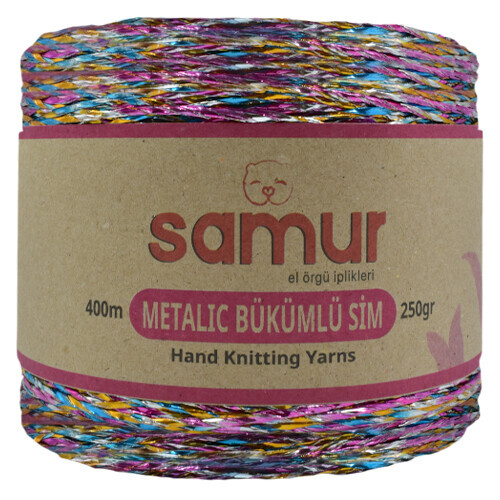 SAMUR,METALİK SİM MULTİ,EL ÖRGÜ İPLİKLERİ 