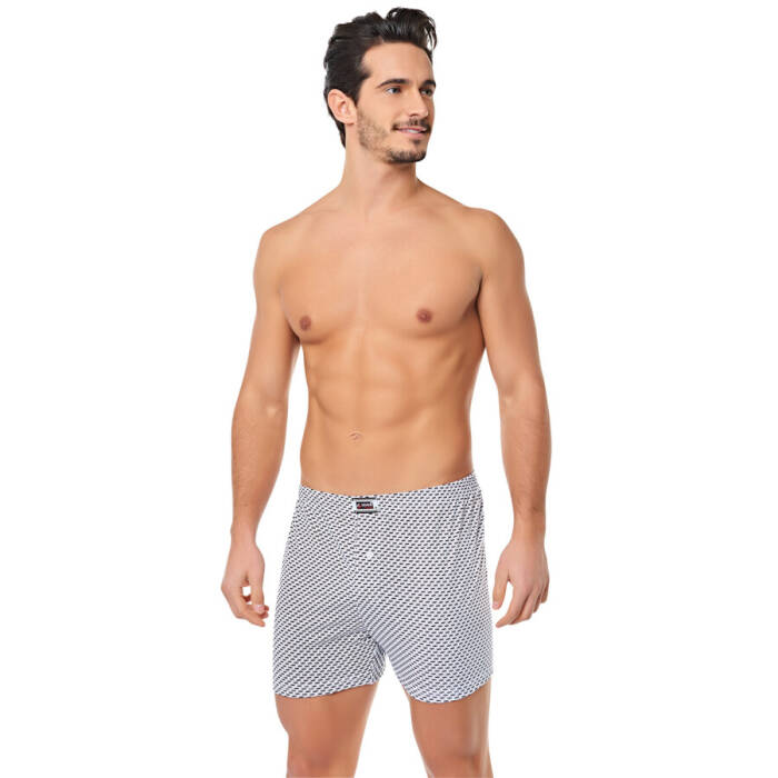 SEHER YILDIZI,ERKEK BOXER DESENLİ SHORT XL,İÇGİYİM - 1