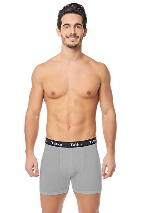 TUTKU,ERKEK ELASTAN SPOR BOXER NO:XL GRİ,İÇGİYİM - 1